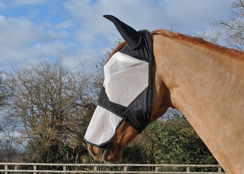 FULL FACE FLY MASK WITH NOSE & LYCRA EARS