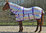 MULTI STRIPE COMBO FLY RUG WITH BELLY WRAP - STANDARD SIZES