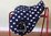 MAXIMA FLEECE RIDE-ON SADDLE COVER - NAVY WITH WHITE STARS